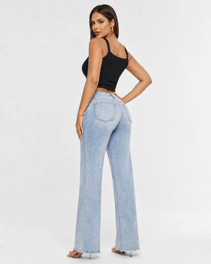 Elara CurveLift Wide-Leg Booty Lifting BBL Jeans