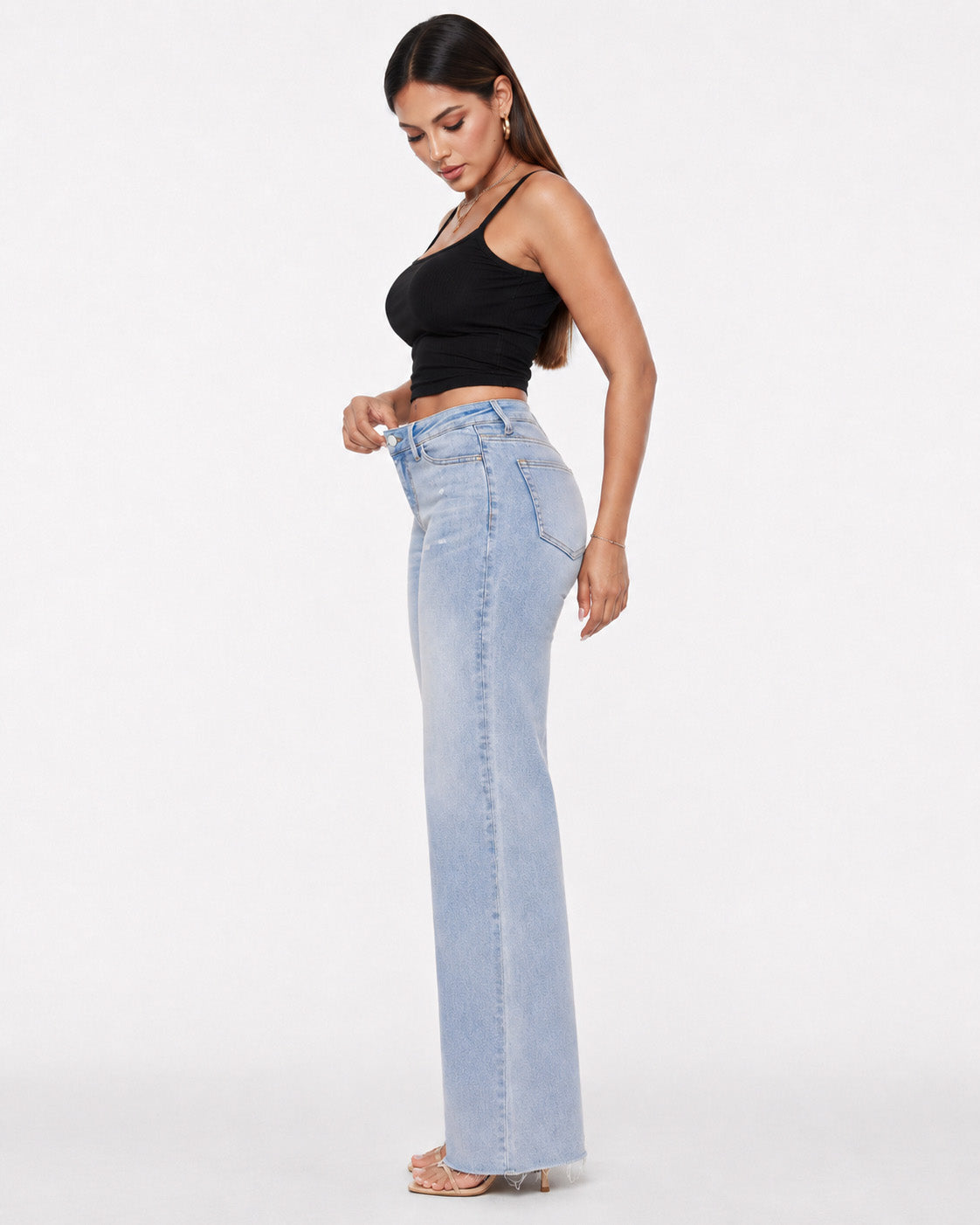 Elara CurveLift Wide-Leg Booty Lifting BBL Jeans