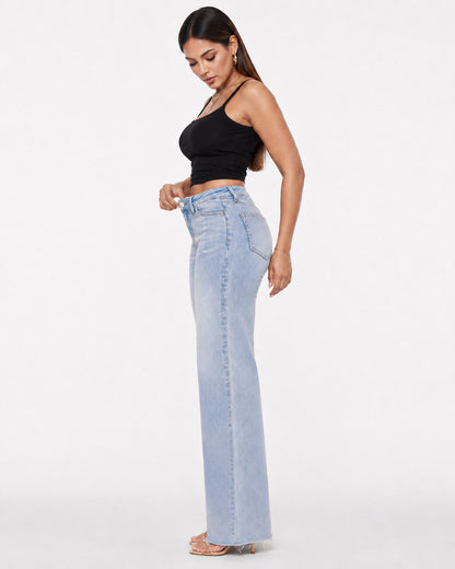 Elara CurveLift Wide-Leg Booty Lifting BBL Jeans